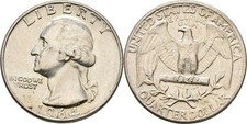 USA Quarter Dollar 1964   Silber 6,2 g Original Münze #TZX190