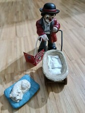 Gilde Clown * Hundestreichler * Neuwertig Clowns Hund Kinderwagen Sammlerstück 