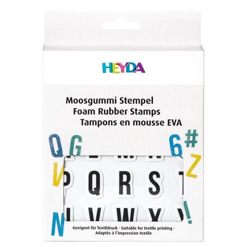 Heyda moosgummi stempel - heyda, stempel-set