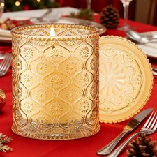 Große Duftkerze im Glas mit