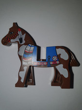 LEGO Horse Brown with Blue
