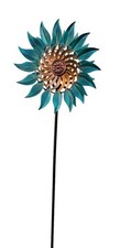 Windrad Metall Blume Türkis