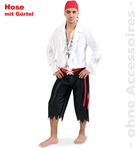 Piratenhose mit gürtel - piratenhose,,