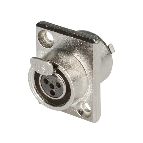Hicon einbaubuchse mini xlr - hicon, mini-xlr