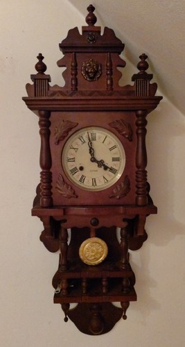 Große wandpendeluhr aus - wandpendeluhr, holz