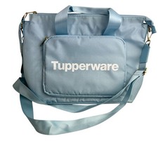 Tupperware Tasche Handtasche Einkaufstasche Babyblau blau UNGETRAGEN