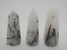Lot Turmalinquarz Spitzen aus Madagaskar, ca 5,8-6,8 cm 3 Stück, AB-Q !!!