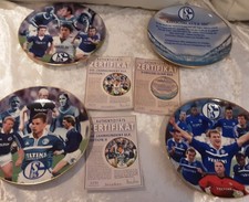 Schalke 04  4 x Schalke Sammelteller  mit Zertifikat - Weihnachtsgeschenk