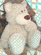 XXL Nici Kuscheltier Classic Bear Teddy Bär Karo Raute Pfoten-Muster TOP! 75 cm