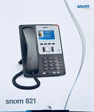 Snom 821 SIP IP Telefon PoE Schwarz VoIP Phone integr. TFT Farbdisplay NEU + OVP