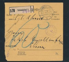 19482) Paketkarte Schweinfurt