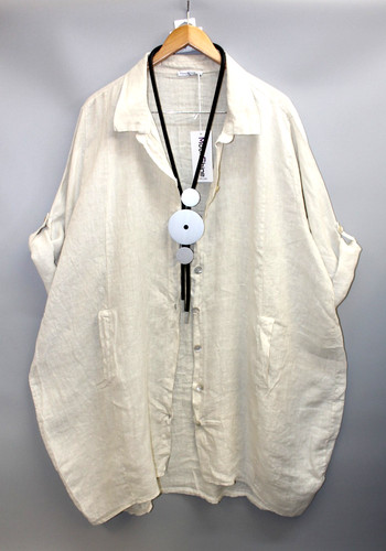 Moonshine leinen bluse mantel - leinen,