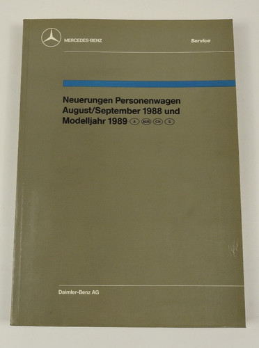 Mercedes neuerungen 1988 1989 - mercedes,