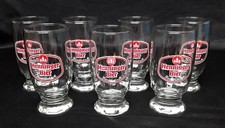 Henninger Bier Gläsern 6x Klein 1x Groß Bierglas Frankfurt am Main G 542