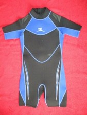 Neopren Shorty Kinder in schwarz/blau Gr. 8/10