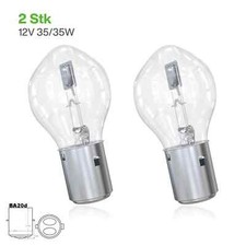 2x BA20d S2 12V 35/35W Moped