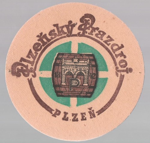Uralter bierdeckel prazdroj - bierdeckel,
