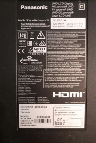 Panasonic 55eq1w 4k - 55",