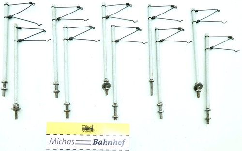 10x oberleitungsmast langer - 10x, h0