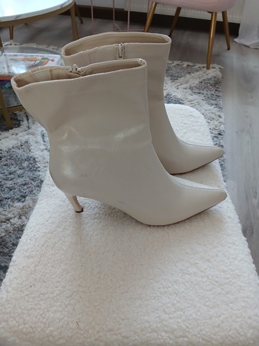 Stiefeletten 39 naturweiß - stiefeletten,