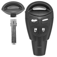 Auto Schlüssel Gehäuse + Notschlüssel Rohling für SAAB Smartkey 9-3