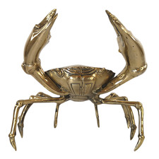 Deko Figur Messing Krebs