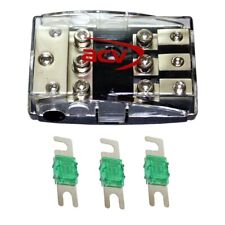 Auto Car Hifi Strom Verteiler 35 auf 3x 16 qmm Kabel + Mini ANL Sicherung 30 A