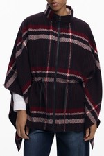 DESIGUAL Poncho Damen Schwarz