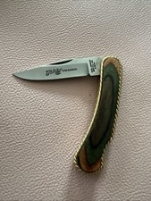 Taschenmesser Firma Herbert Solingen, 440 Stahl Rostfrei Heftschalen Schichtholz