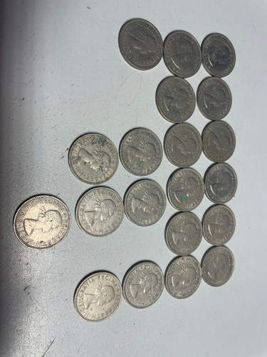 One shilling 1960 1966 - x,