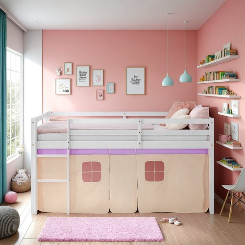 Hochbett kinderbett 90x200 - kinderbett,