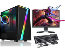 FCS ULTRA FAST i3 i5 i7 Desktop Gaming Computer PC 2 TB 16GB RAM GTX 1660 Win-10