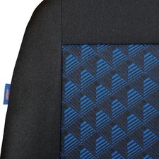 Schwarz-blau Effekt 3D Sitzbezüge für VW VOLKSWAGEN GOLF Autositzbezug Komplett