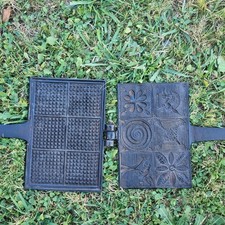 Altes Zimt Waffeleisen aus