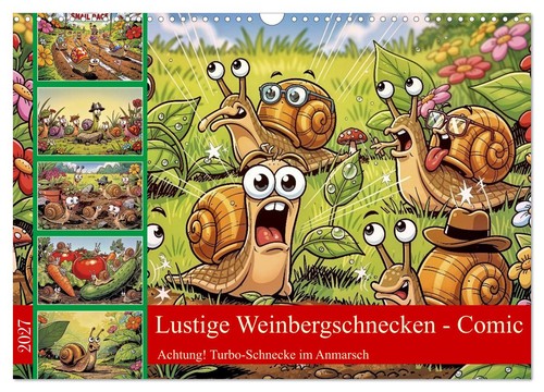 Lustige weinbergschnecken - lustige,