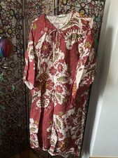 Leinen Kaftan Mit Tollem Print