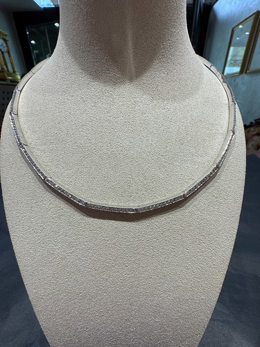 Brillant collier 18karat - collier, (750)