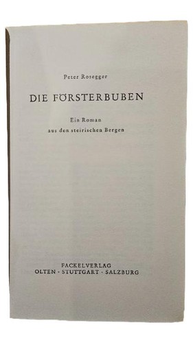 Peter rosegger die - peter,