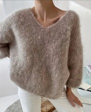 Luxus Alpaka Pullover Damen