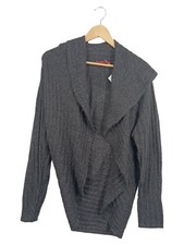 EDC Damen Strick Poncho Grau