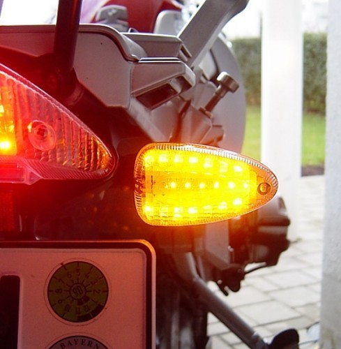 Weisse led blinker - led, r