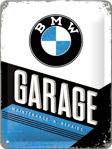 Blechschild bmw garage - blechschild,