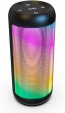 Denver BTL-63 Bluetooth Lautsprecher tragbar kabellos mit Lichtfunktion schwarz