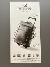 Offermann Leder ist unsere Tradition Koffer Tasche 1994 Vintage Werbung Reklame