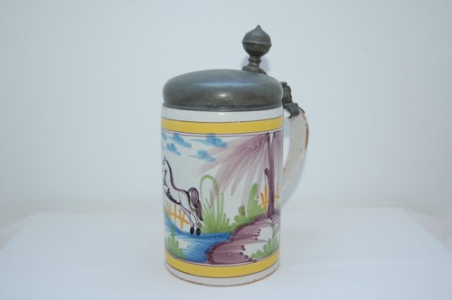 Antiker fayence krug - antiker,