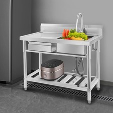 Einzelbecken-Spülbecken Waschbecken Linke Schublade Gastronomie-Spültische