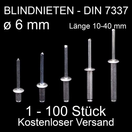 Blindnieten 6 0mm - blindnieten, o