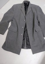 Das richtige für große Kerle. 70% Wolle. Toller grauer Kurz- Wollmantel, Giogio