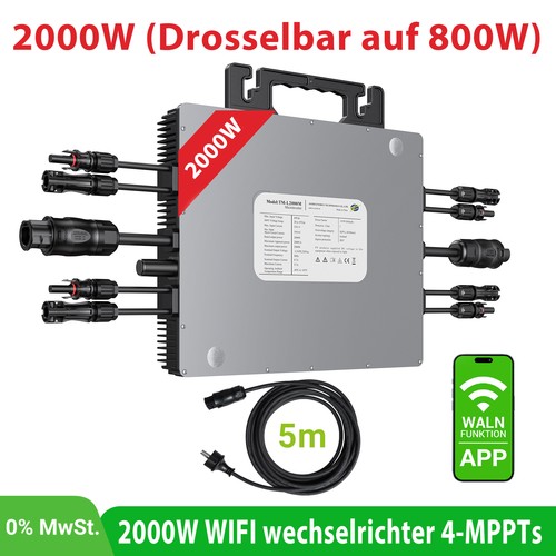2000w - 2000w, (drosselbar