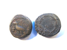 2 Quadrans - Vespasian , Domitian -